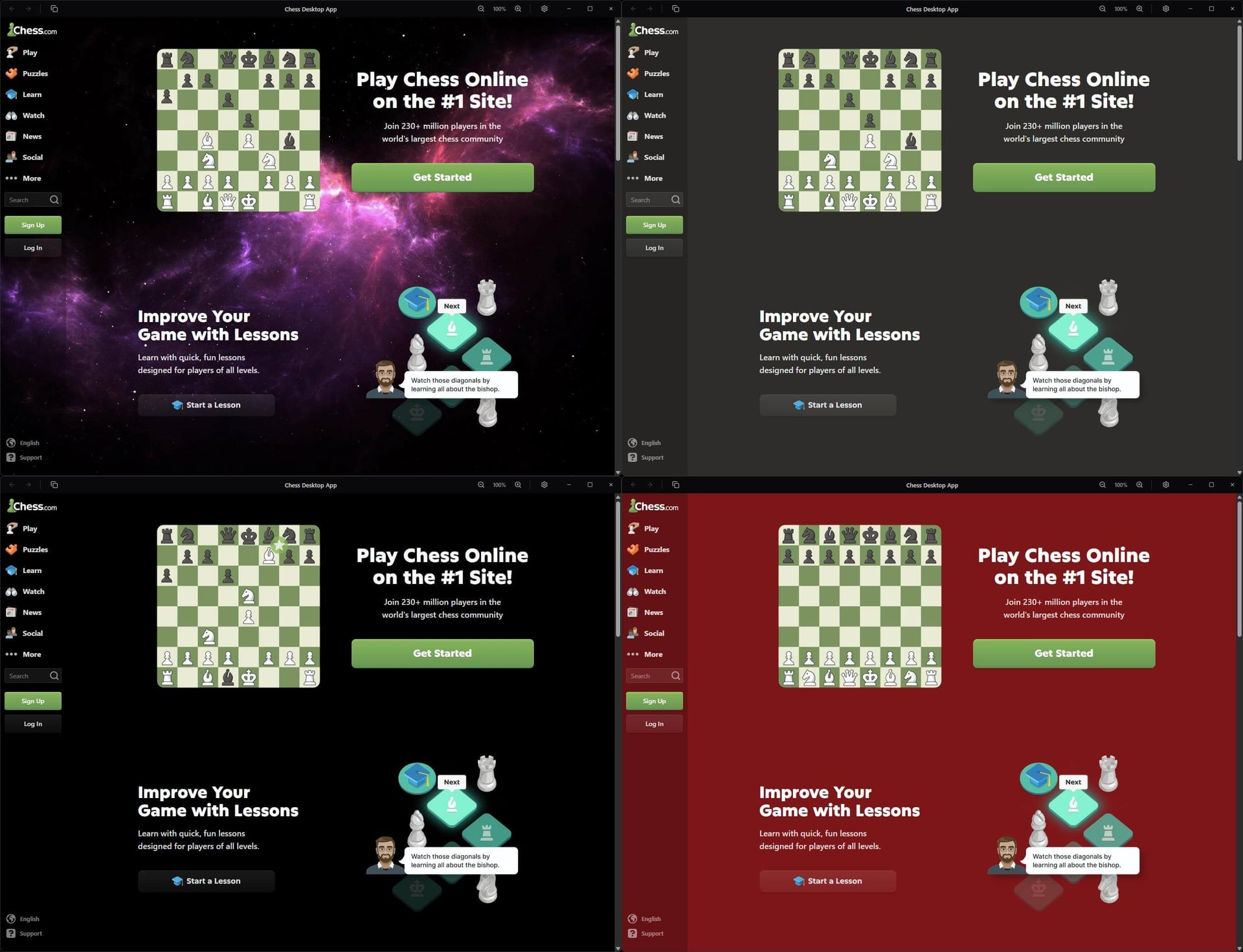 Chess Desktop App Screenshot